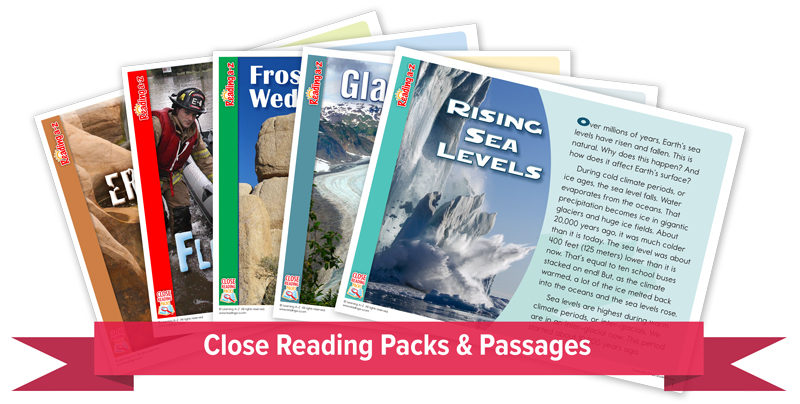 Close Reading Packs and Passages
