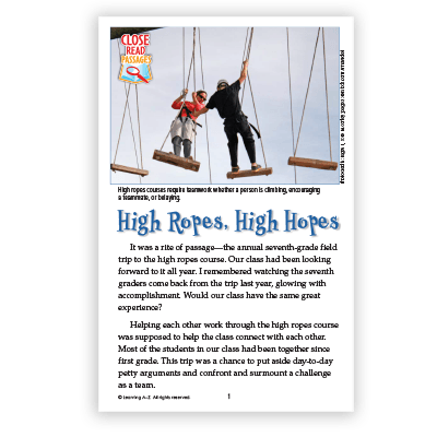 High Ropes, High Hopes