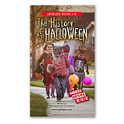 The History of Halloween Raz-Plus and Reading A-Z multi-level book