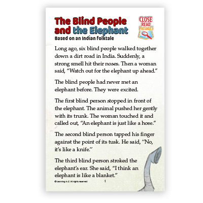 The Blind People and the Elephant