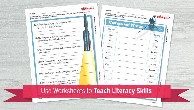 Use Worksheets to Teach Literacy