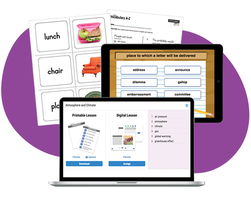 Vocabulary PreK-6 Education Solution