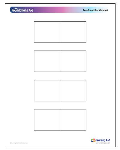 Grade K-5 Two-Sound Box Workmat