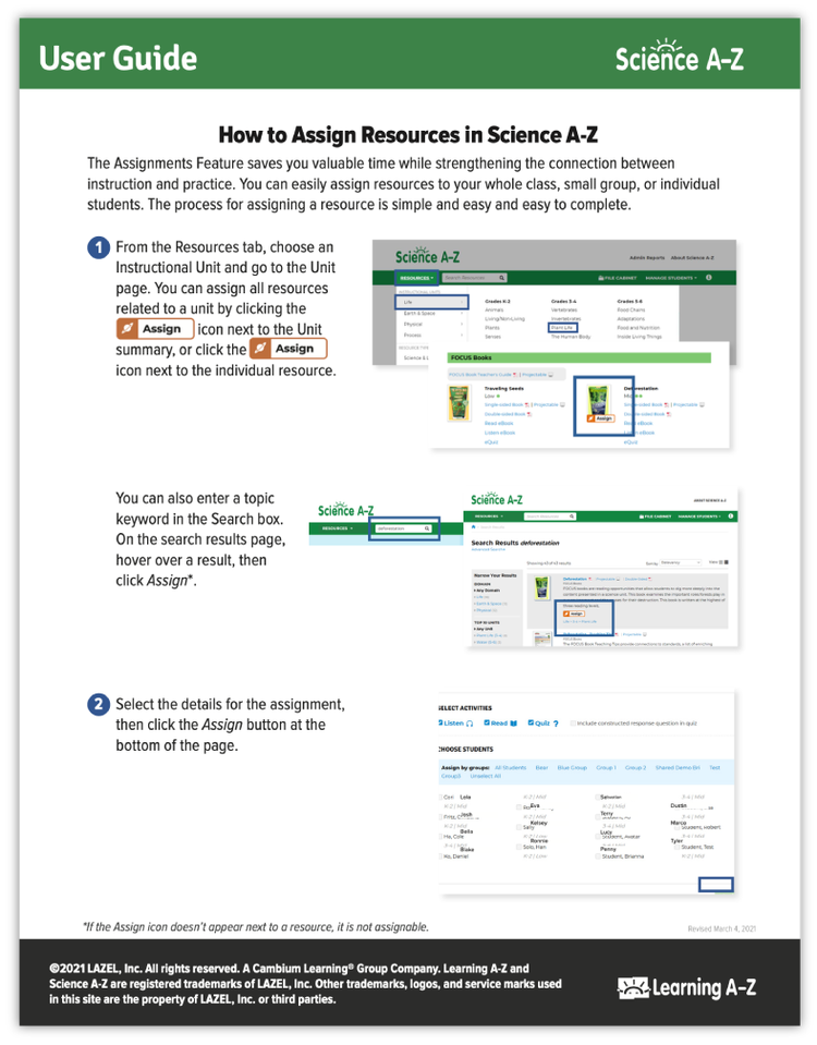 how-to-assign-resources-science-a-z
