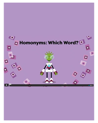 Grade 5 Homonyms: Which Word? Instructional Video