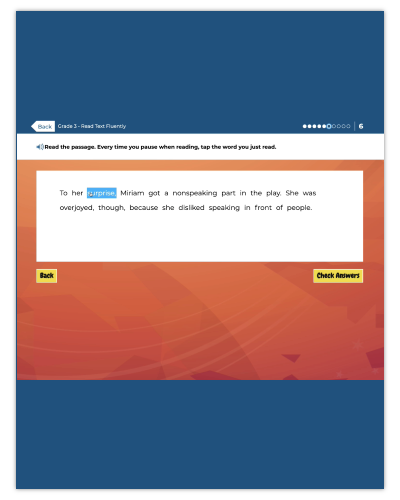 Fluency Interactive Game