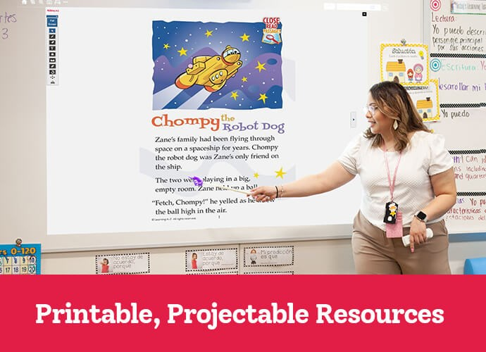 Printable, Projectable Resources