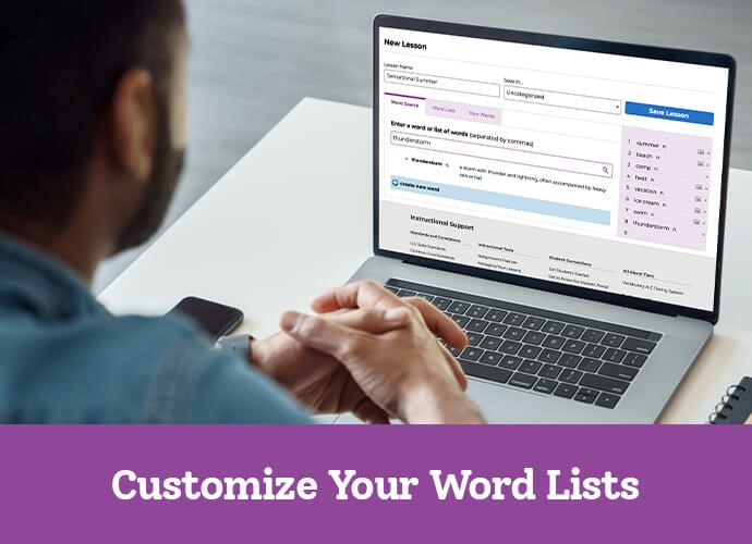 Customize your word lists