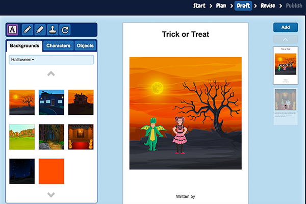 Trick or Treat Writing A-Z Build-A-Book