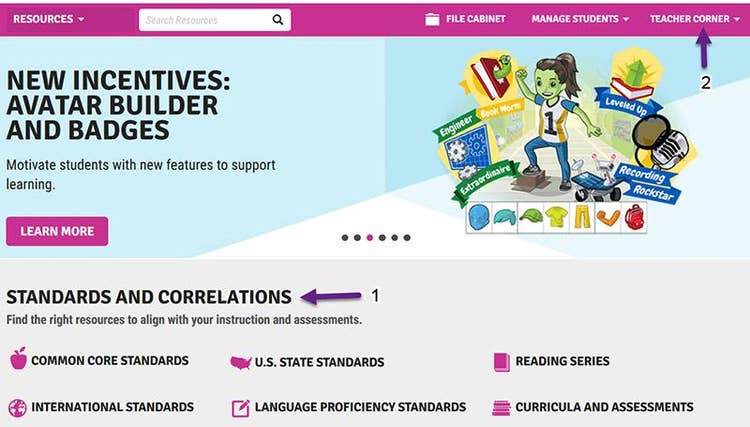 access standards and correlations on Raz-Plus
