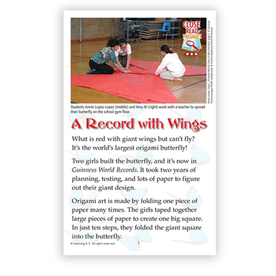 A Record with Wings