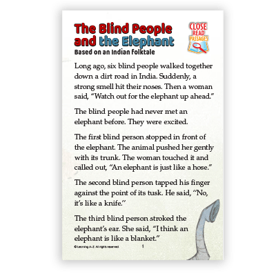 The Blind People and the Elephant