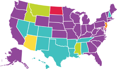 United States Map of Most Popular Books by State