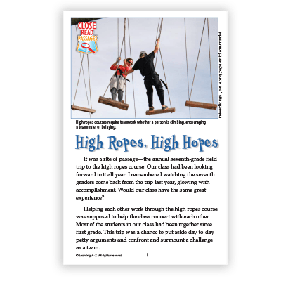 High Ropes, High Hopes