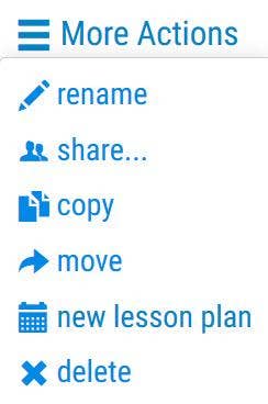 Folder sharing options with the Raz-Plus File Cabinet