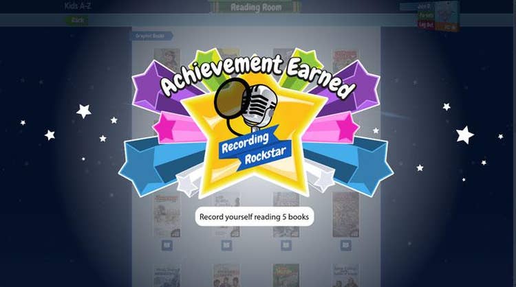 Recording Rockstar badge alert achievement earned