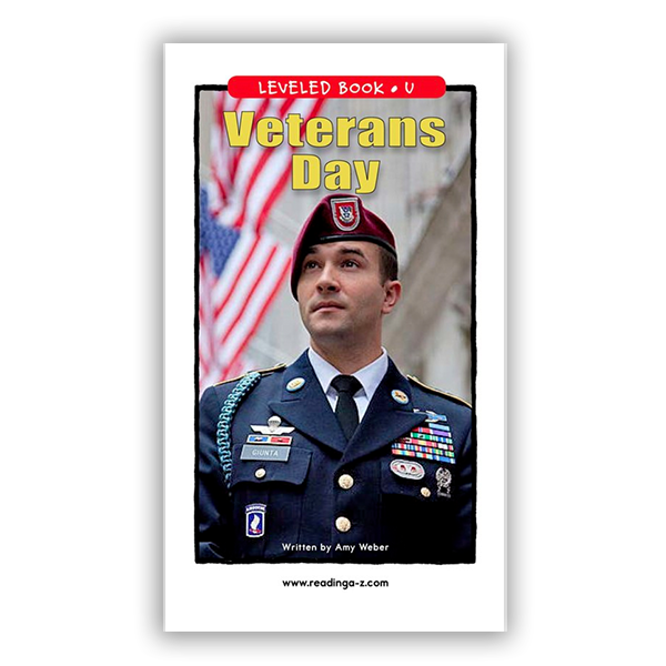 Veteran's Day leveled book