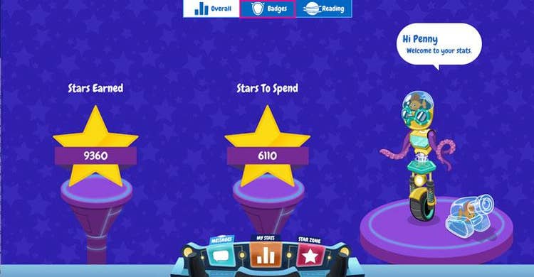 click on Badges in My Stats
