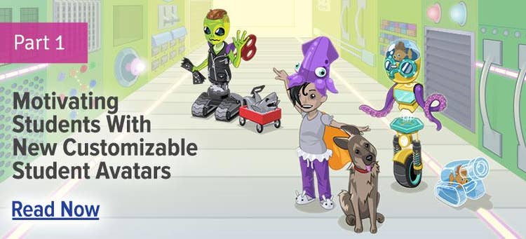 motivating students with new customizable student avatars