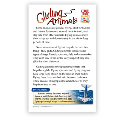 Gliding Animals