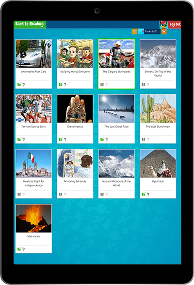 Level Up! Section on iPad