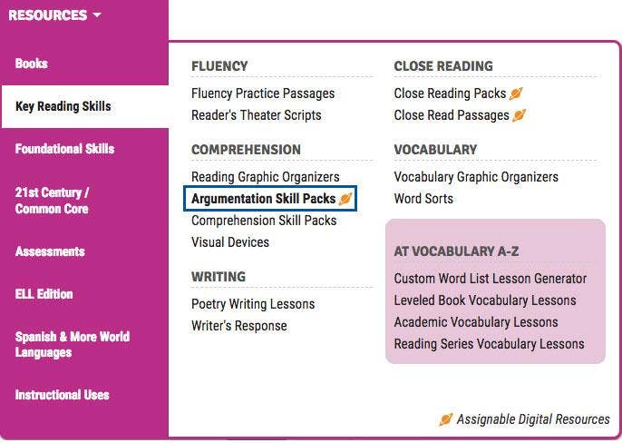 Argumentation Pack location