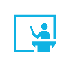 teacher-led instruction icon