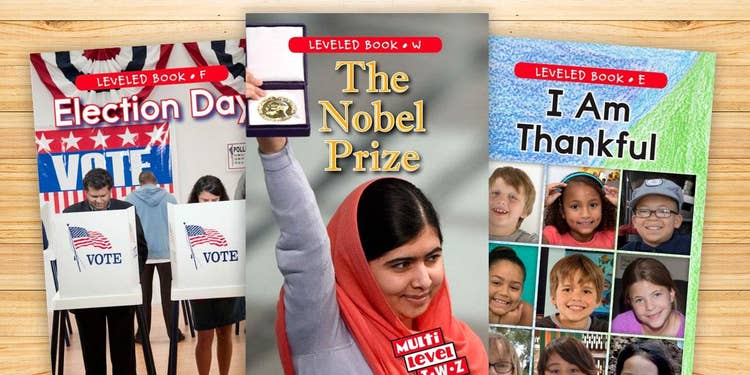 Reading A-Z November Books
