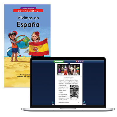 Authentic Spanish Book on Computer