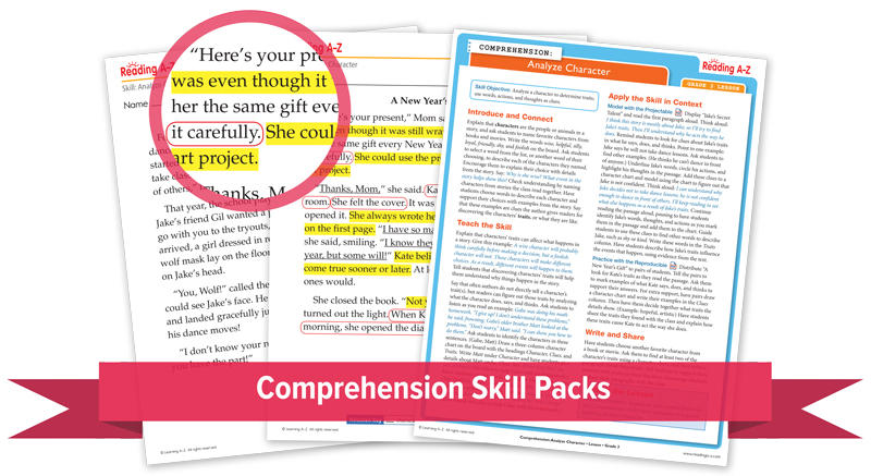 Comprehension Skill Packs
