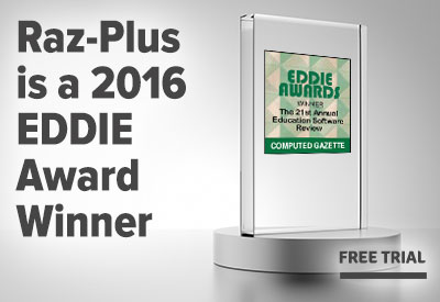 raz-plus 2016 EDDIE award winner - free trial